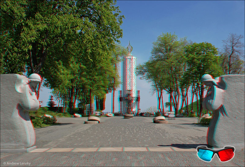 Stereo photography. Anaglyph